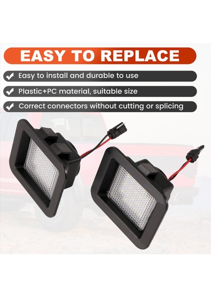 2pcs Araba Stil LED Araba Arka Lisans Numarası Işık FL3Z-13550-A Ford F-150 Raptor 2015-2018 Için FL3Z13550A (Yurt Dışından) indirimleri