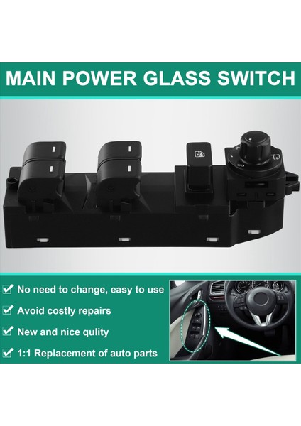 Mazda 6 2014-2015 Için GKL2-66-350A GKL266350A Lhd Ana Güç Cam Anahtarı (Yurt Dışından) indirimleri