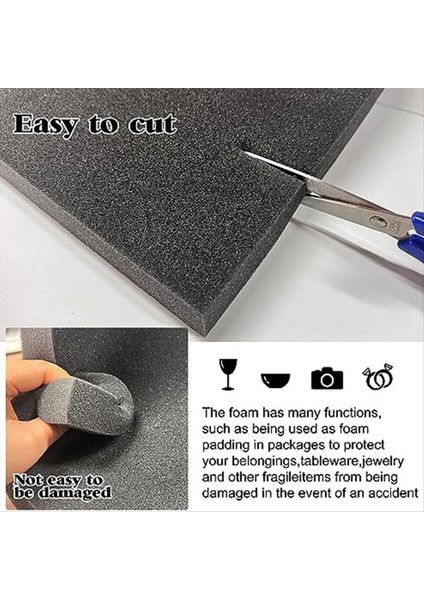 6 Adet Poliüretan Köpük Tabakaları Kasa Ambalaj Için Araç Kutusu Için Köpük Pedler Cuttable Crafts Köpük Pedler 40X30X3CM (Yurt Dışından) fırsatları