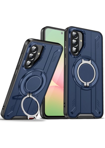 Samsung Galaxy A56 5g Döner Halka Destekli Pc + Tpu Darbeye Dayanıklı Telefon Kılıfı (Yurt Dışından)
