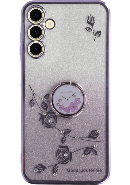 Samsung Galaxy A56 5g Yüzük Destekli Tpu Telefon Kılıfı Degrade Simli (Yurt Dışından)