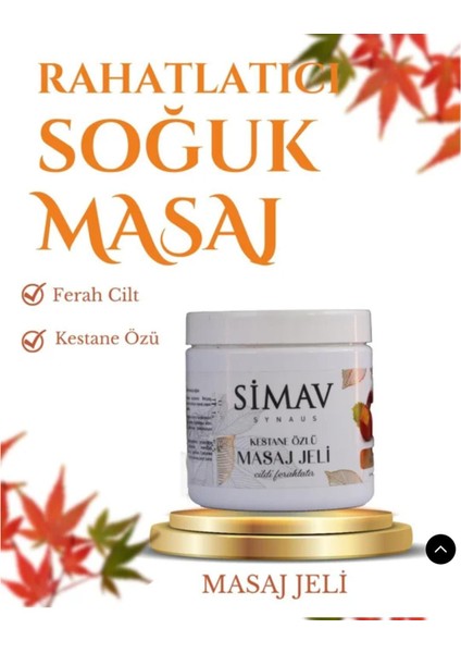 Termalsu ve Kestane Özlü Ağrı Kesici Etkili Masaj Jeli Krem 500ML