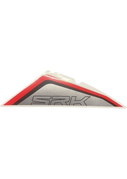 SRK125R Grenaj Üst Stıcker Kırmızı/siyah Sağ