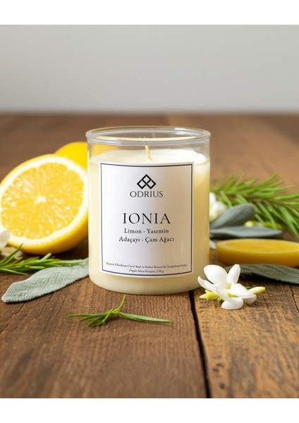 Ferah Yazlık Kokulu Mum – Turunçgil, Lavanta, Limon, Adaçayı – 2’li Premium El Yapımı Mum – Soya & Hindistan Cevizi Bazlı ve Rafine Mineral ile Zenginleştirilmiş Özgün Mum Karışımı – (2x150g) - ODRIUS fırsatları