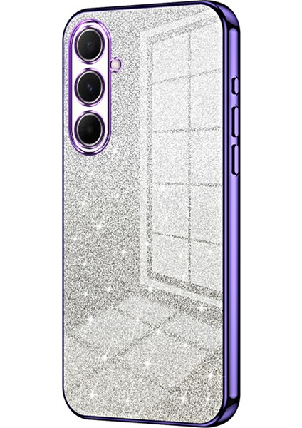 Samsung Galaxy A56 5g Elektrokaplama Degrade Simli Tpu Telefon Kılıfı (Yurt Dışından)