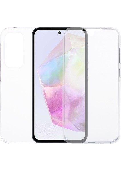 Samsung Galaxy A36 5G / A56 5G Telefon Kılıfı TPU Çerçeve Şeffaf Akrilik Arka Kapak ve PET Film (Yurt Dışından)