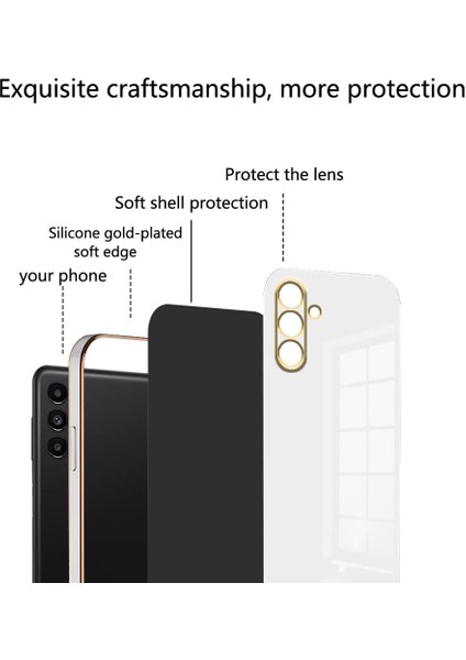 Samsung Galaxy A36 Uyumlu Kamera Korumalı Parlak Kaplamalı Şık Silikon Kapak fırsatları