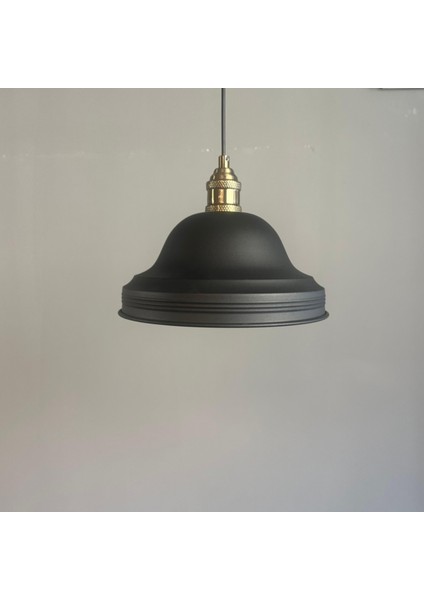 Ulmete Siyah Lale Başlık Tekli Sarkıt Avize Salon Ofis Otel Avizeleri Tasarım Vintage fırsatları