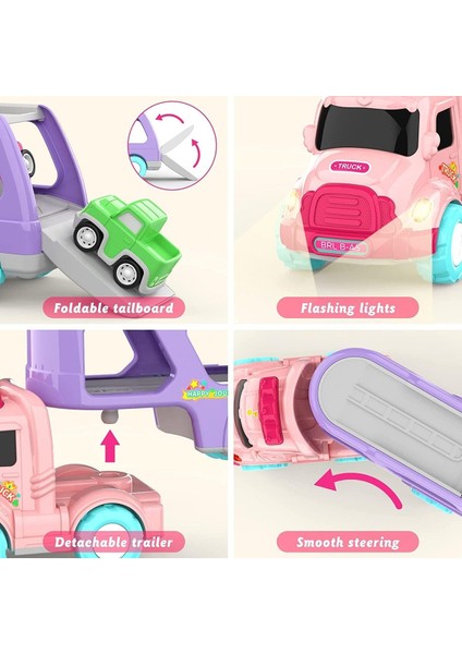 Büyük Boy Taşıyıcı Sesli Işıklı Oyuncak Kamyon Taşıyıcı Tır 34 Cm. fiyatları