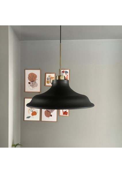 Bergo Siyah Ince Eskitme Başlık Avize Salon Oturma Odası Yatak Odası Sarkıt Modeli fırsatları