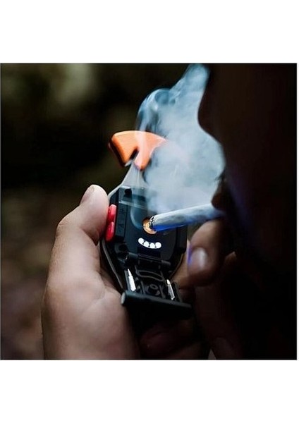 Yeni Nesil Kamp Feneri Çok Fonksiyonlu Fener Anahtarlık USB Çakmaklı Cam Kırıcı Kemer Kesici Açacak modelleri