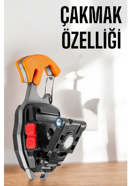 Yeni Nesil Kamp Feneri Çok Fonksiyonlu Fener Anahtarlık USB Çakmaklı Cam Kırıcı Kemer Kesici Açacak
