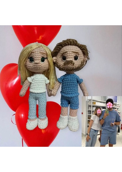 Kişiye Özel Çift El Örgüsü Bebek