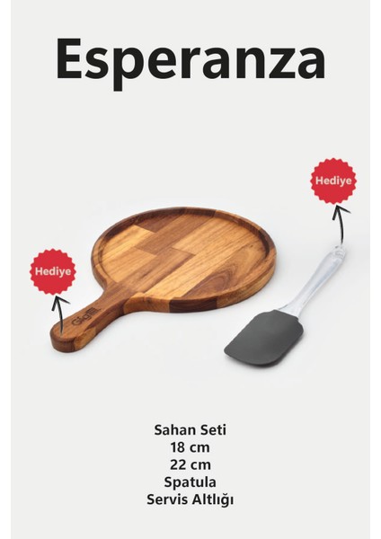 Esperanza Sahan Seti 6 Parça Siyah indirimleri