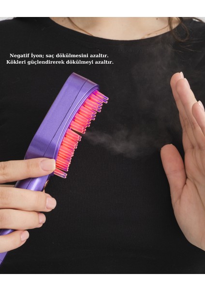 Buharlı, Işık Terapili, Titreşim Masajlı Saç Bakım Cihazı – Evde Profesyonel Bakım