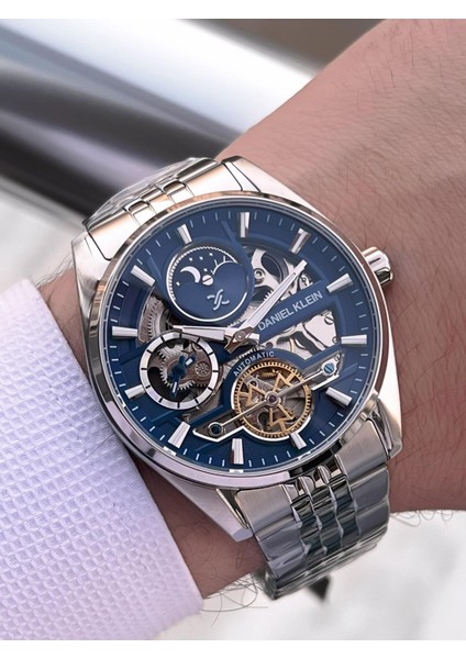 Otomatik Mekanizma Mehtap ve Güneş Kadranlı 2 Yıl Garantili Erkek Kol Saati OTM.14266.4 fırsatları