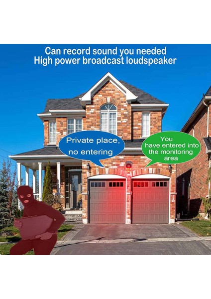 Uzaktan Kumanda ile Açık Güneş Hareket Sensörü Alarmı 130DB Ses Işık Alarmı Sireni Ses Alarmı Güvenlik Alarm Sistemi (Yurt Dışından) fırsatları