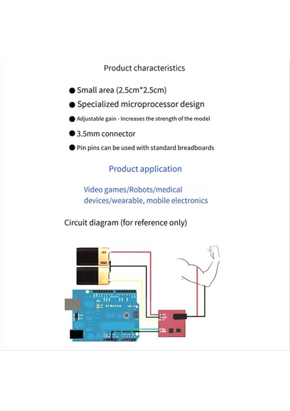 Mobil Için Arduino Geliştirme Kiti Için Kas Elektrik Sensörü Modülü Emg Sinyal Koleksiyonu (Yurt Dışından) fırsatları