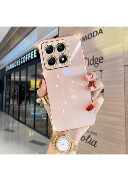 Mi 14T Pro Uyumlu Kamera Korumalı Parlak Kaplamalı Şık Silikon Kapak