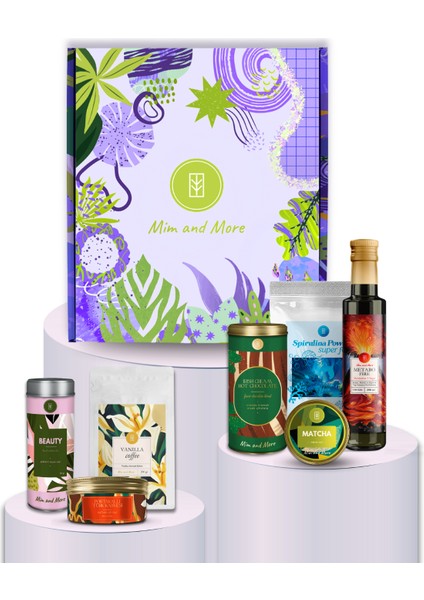 Glow Hediye Kutusu | Saf Matcha, Beauty Tea, Spirulina, Kahve & Sirke – Doğal Işıltı Seti