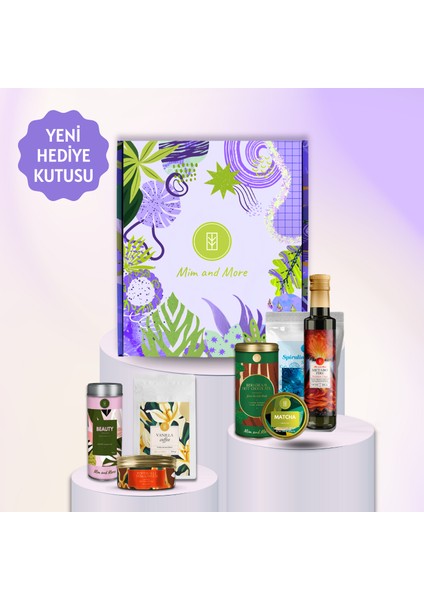Glow Hediye Kutusu | Saf Matcha, Beauty Tea, Spirulina, Kahve & Sirke – Doğal Işıltı Seti fiyatları