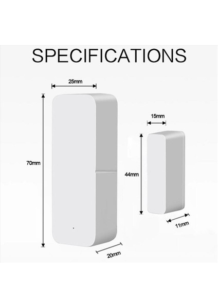 4x Tuya Zigbee 3 0 Akıllı Pencere Kapı Sensörü Kablosuz Bağlantı Akıllı Yankı Hub Smartlife App Için Çok Fonksiyon (Yurt Dışından) fırsatları