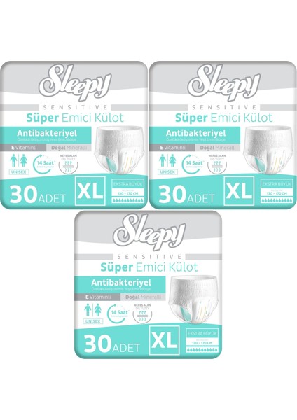 Hasta Bezi Yetişkin Emici Külot Xl - Ekstra Büyük - Extra Large 90 Adet (3pk*30)