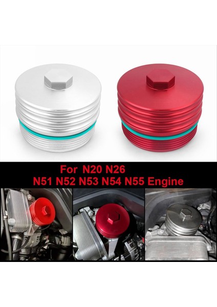 Yağ Filtresi Kapak Alüminyum Alaşım Motor Bmw N20 N26 N51 N52 N53 N54 N55 Z4 Otomobil Modifikasyonu Gümüş (Yurt Dışından) indirimleri