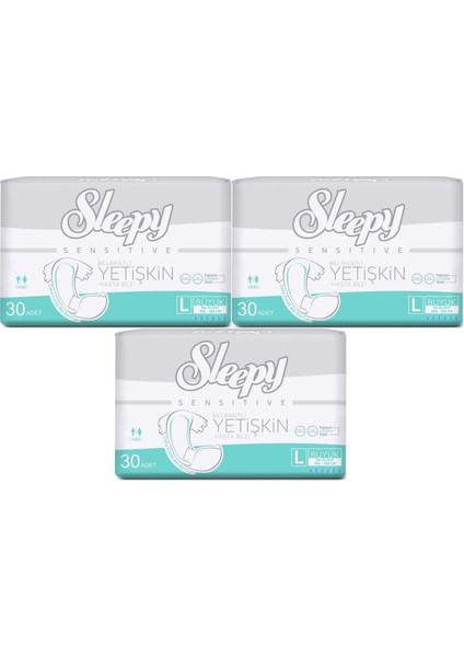 Yetişkin Hasta Bezi Bel Bantlı L - Large - Büyük 90 Adet (3pk*30)