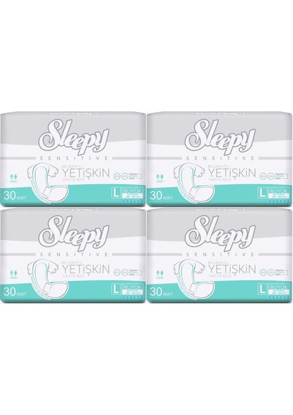 Yetişkin Hasta Bezi Bel Bantlı L - Large - Büyük 120 Adet (4pk*30)