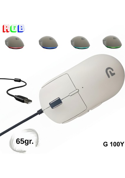Trio G100Y Rgb Mouse – USB Kablolu Mouse