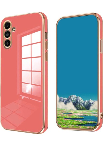 Samsung Galaxy A17 Uyumlu Kamera Korumalı Parlak Kaplamalı Şık Silikon Kapak