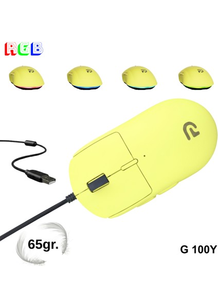 Trio G100Y Rgb Mouse – USB Kablolu Mouse