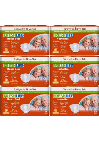Yetişkin Hasta Bezi Bel Bantlı S - Küçük - Small 180 Adet (6pk*30)