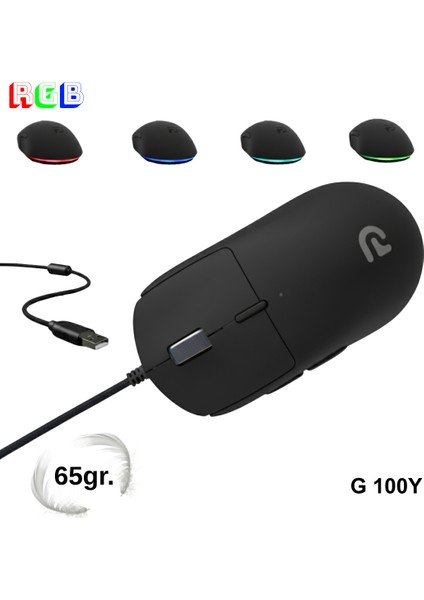 Trio G100Y Rgb Mouse – USB Kablolu Mouse