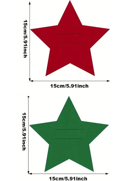 Yılbaşı Yıldızı Kırmızı Keçe Çatal Bıçak Tutucu, Yılbaşı Masası Dekoru, Şık Sofralar Için. indirimleri