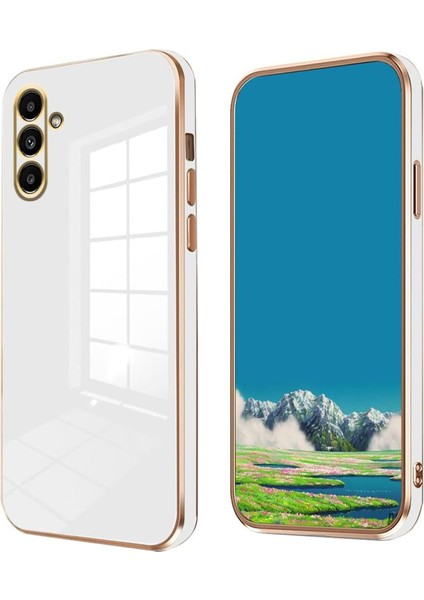 Samsung Galaxy A56 Uyumlu Kamera Korumalı Parlak Kaplamalı Şık Silikon Kapak