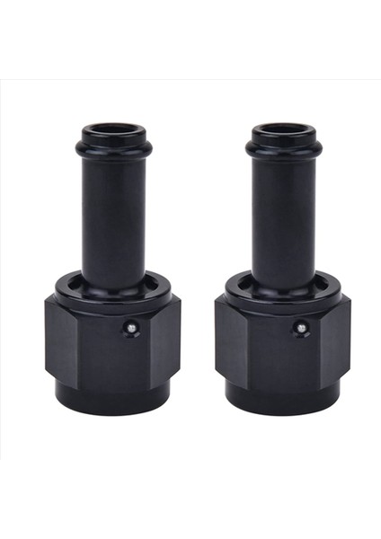 2x 6AN Dişi Ila 3/8 Düz Döner Bağlantı Parçaları Alüminyum Hortum Barbue Yakıt Hattı Adaptörü Siyah (3/8 Inç) (Yurt Dışından)