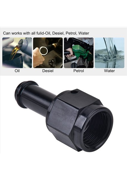 2x 6AN Dişi Ila 3/8 Düz Döner Bağlantı Parçaları Alüminyum Hortum Barbue Yakıt Hattı Adaptörü Siyah (3/8 Inç) (Yurt Dışından) indirimleri