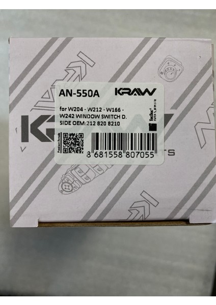 Mercedes W204 X204 Sol Ön Cam Düğmesi (Ayna Katlamasız) 2128208210 fiyatları