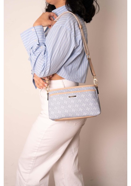 Silver & Polo Mavi - Ten SP1184 Kadın Çapraz Çanta