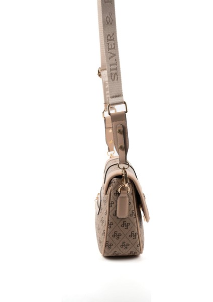 Silver & Polo Koyu Bej - Ten SP1182 Kadın Çapraz Çanta