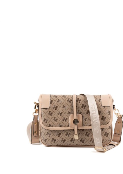 Silver & Polo Koyu Bej - Ten SP1182 Kadın Çapraz Çanta