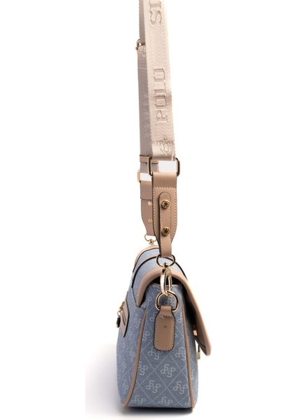 Silver & Polo Mavi - Ten SP1182 Kadın Çapraz Çanta