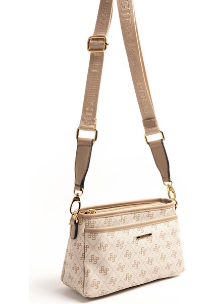 Silver & Polo Bej - Kum SP1184 Kadın Çapraz Çanta
