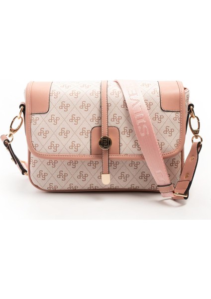 Silver & Polo Pembe - Somon SP1182 Kadın Çapraz Çanta