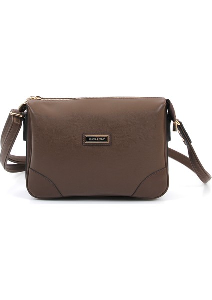 Silver & Polo Kahve SP784 Kadın Çapraz Çanta