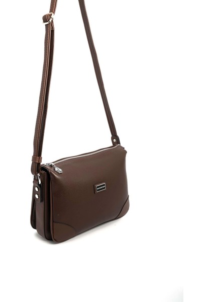 Silver & Polo Kahve SP784 Kadın Çapraz Çanta