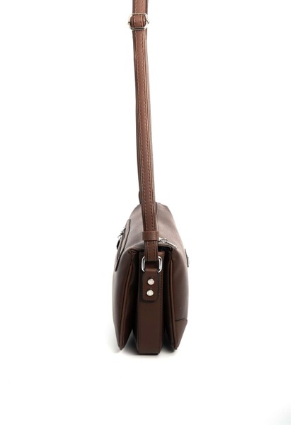 Silver & Polo Kahve SP784 Kadın Çapraz Çanta