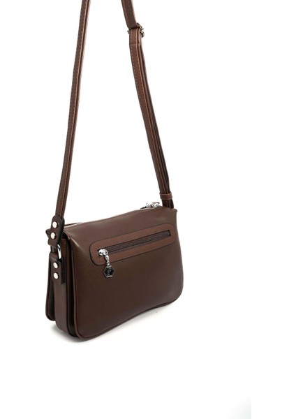 Silver & Polo Kahve SP784 Kadın Çapraz Çanta